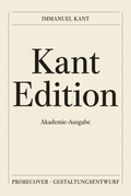Vorläufiges Probecover der Kant Edition, Gestaltungsentwurf